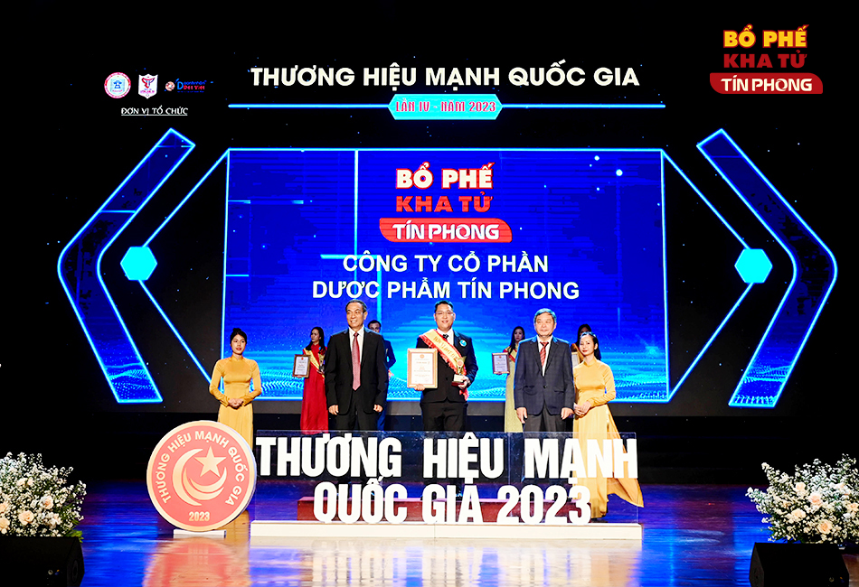 Bổ Phế Kha Tử Tín Phong vinh dự nhận danh hiệu Top 10 Thương hiệu mạnh Quốc Gia